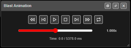 Blast Animation transport bar