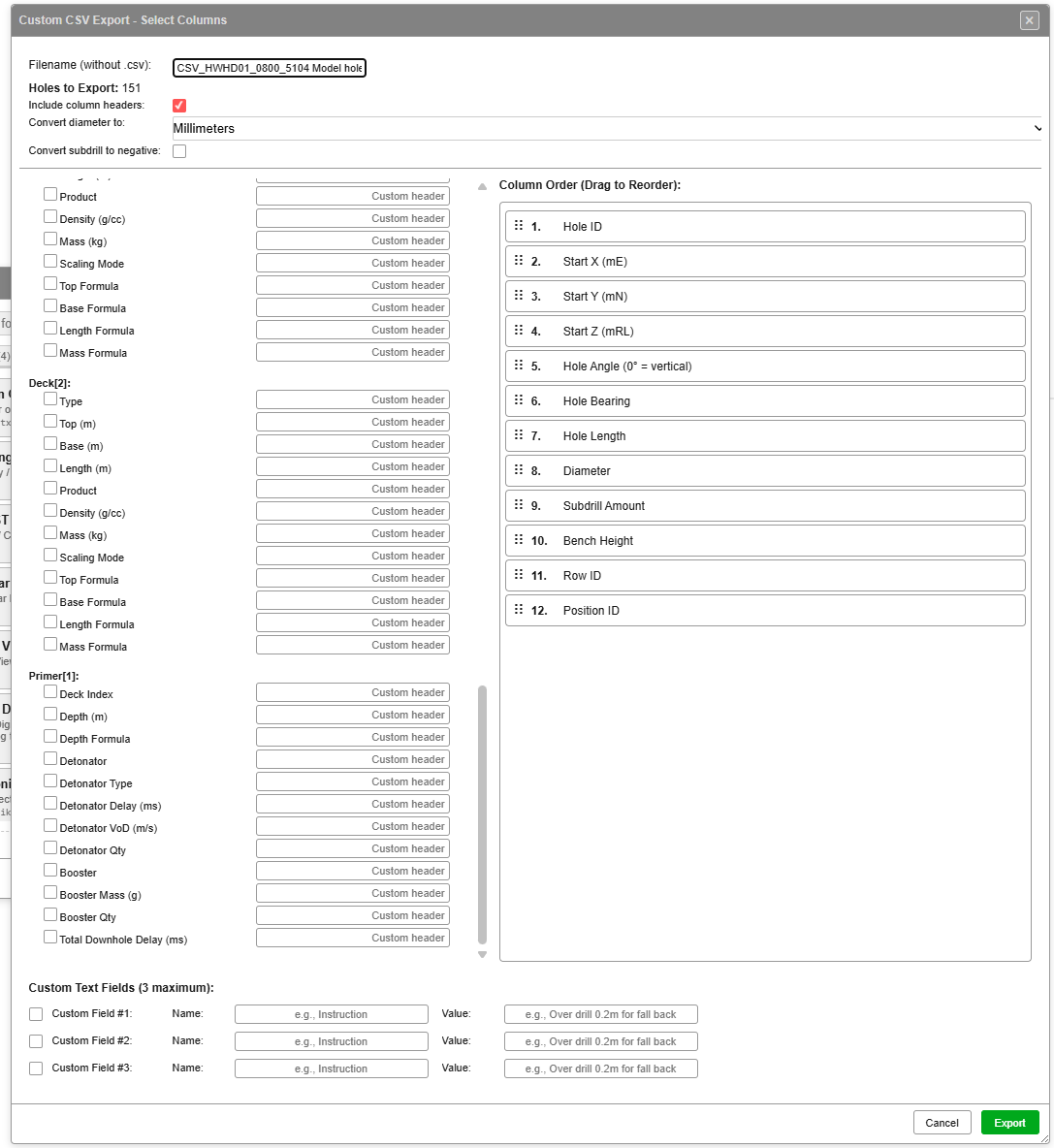 Custom CSV Export — page 4 (Primer[1])