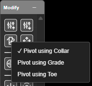 Hole Bearing pivot menu