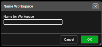 Name Workspace dialog