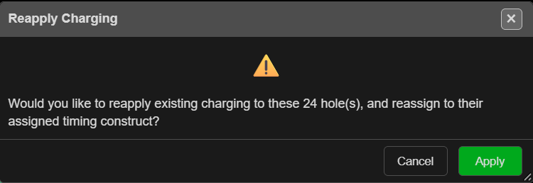 Reapply Charging prompt