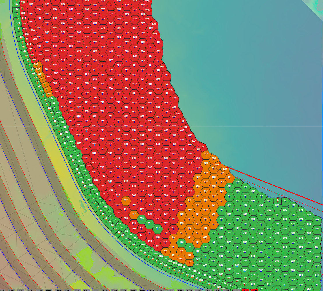 Voronoi cells in Mode C — Compliance
