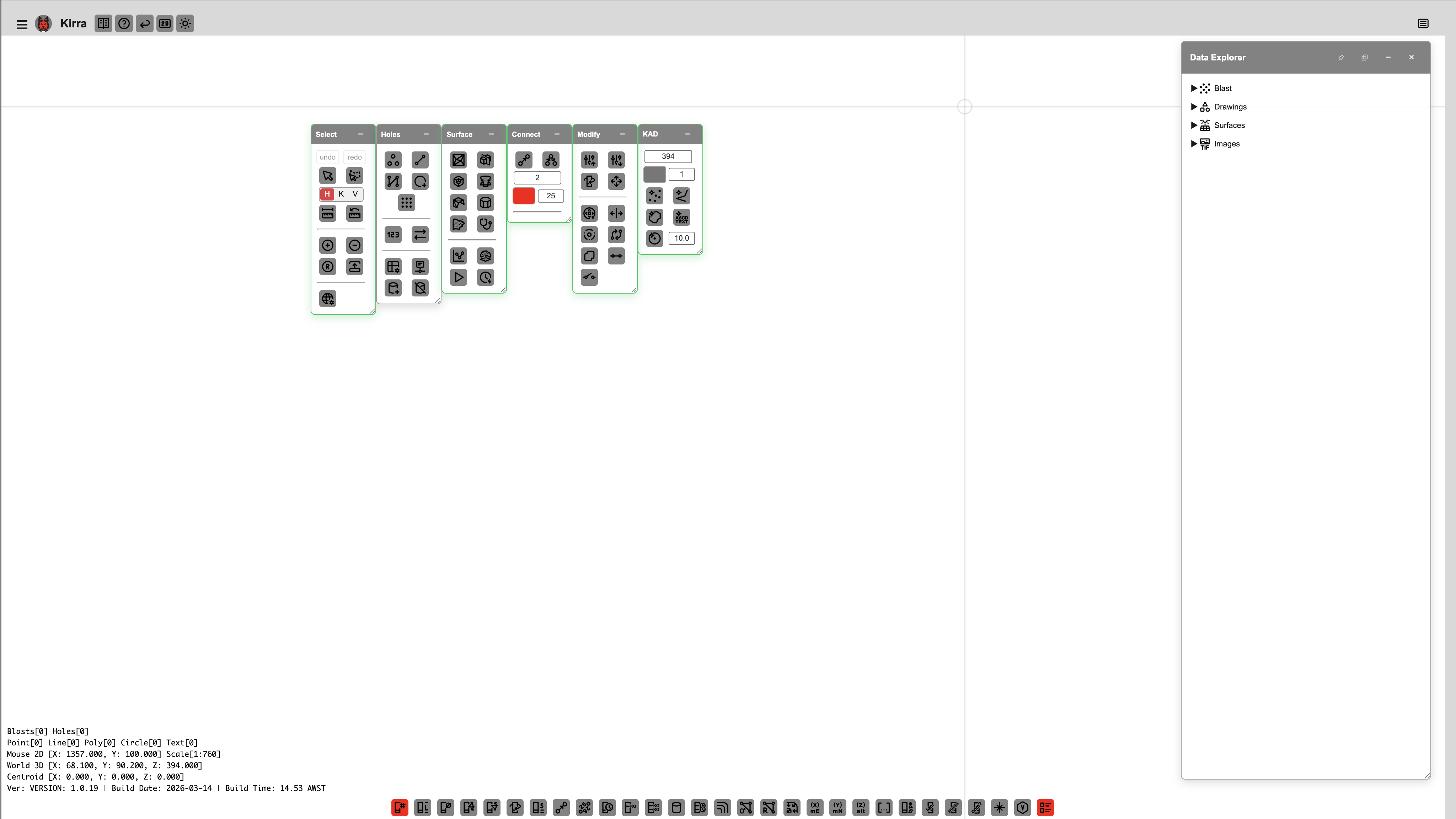 Data Explorer TreeView showing loaded entities