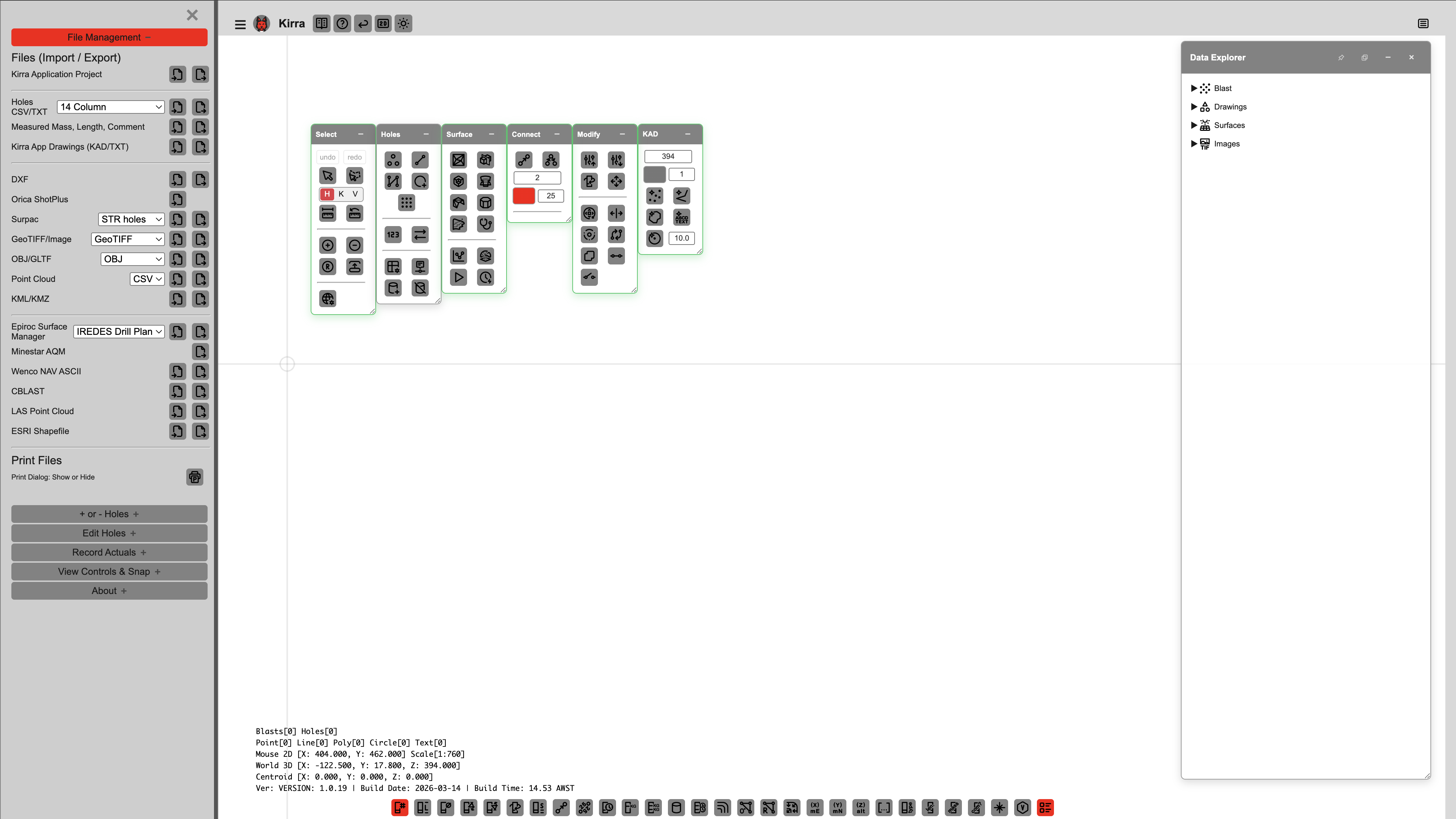 File manager import dialog