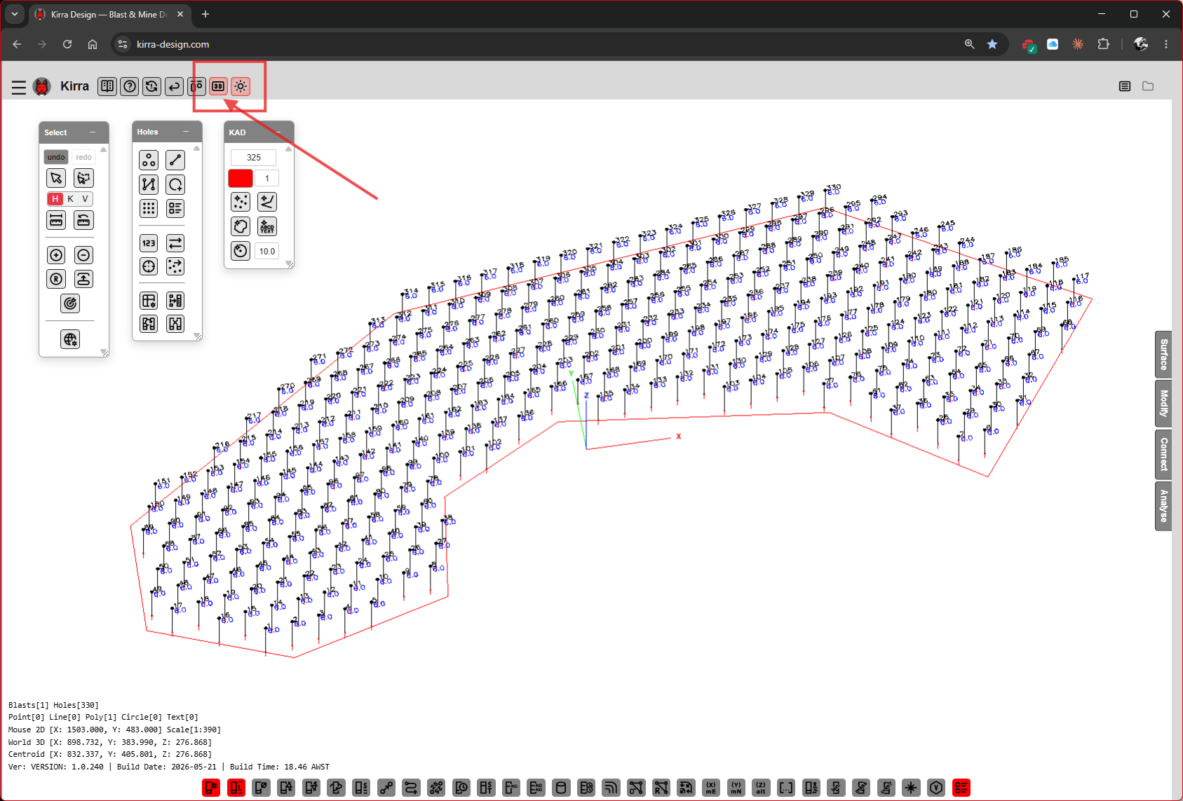 Step 5E — Final polygon pattern