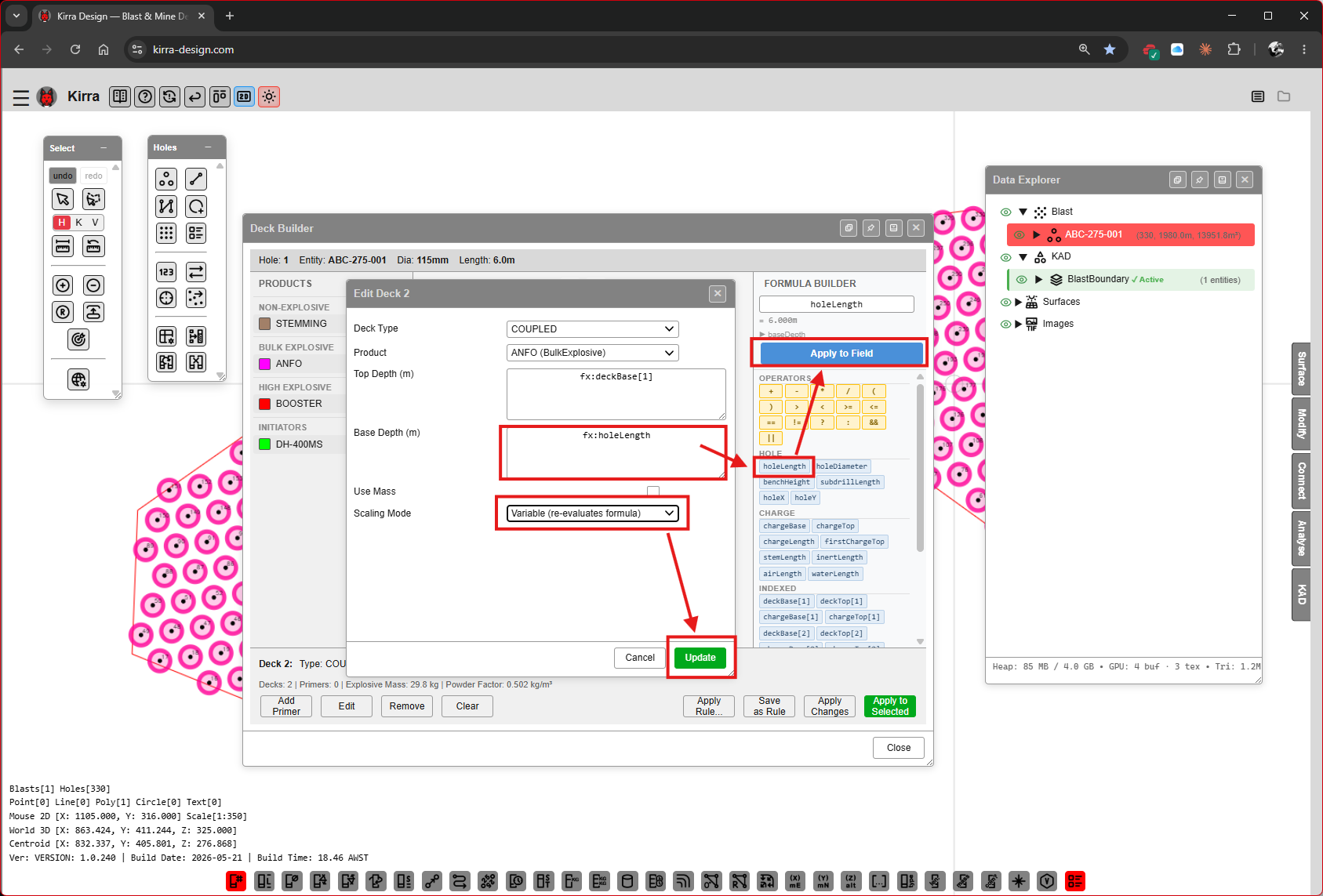 Step 7D — Edit coupled deck